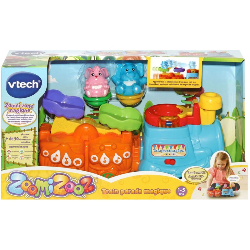 VTECH ZOOMIZOOZ - TRAIN PARADE MAGIQUE (+ 2 ANIMAUX)