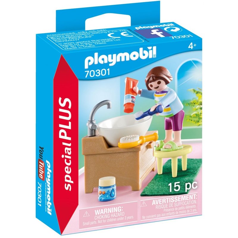 Playmobil 70301 - Enfant avec lavabo