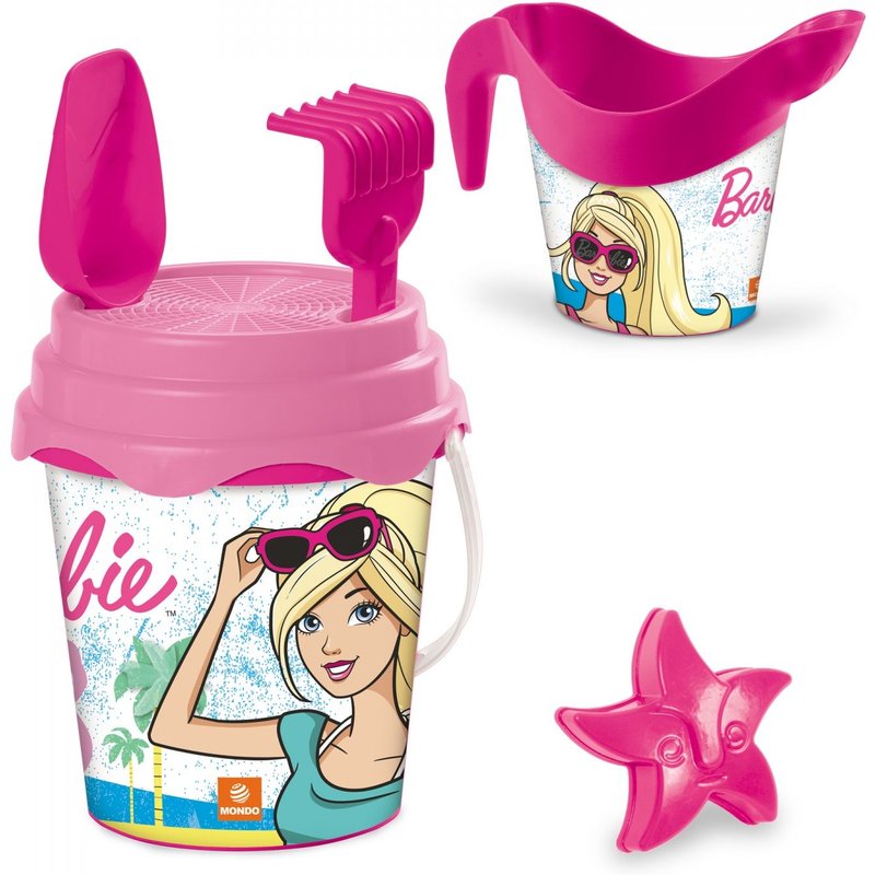 Beach Toys Seau Garni Ø 17 + Arrosoir Barbie