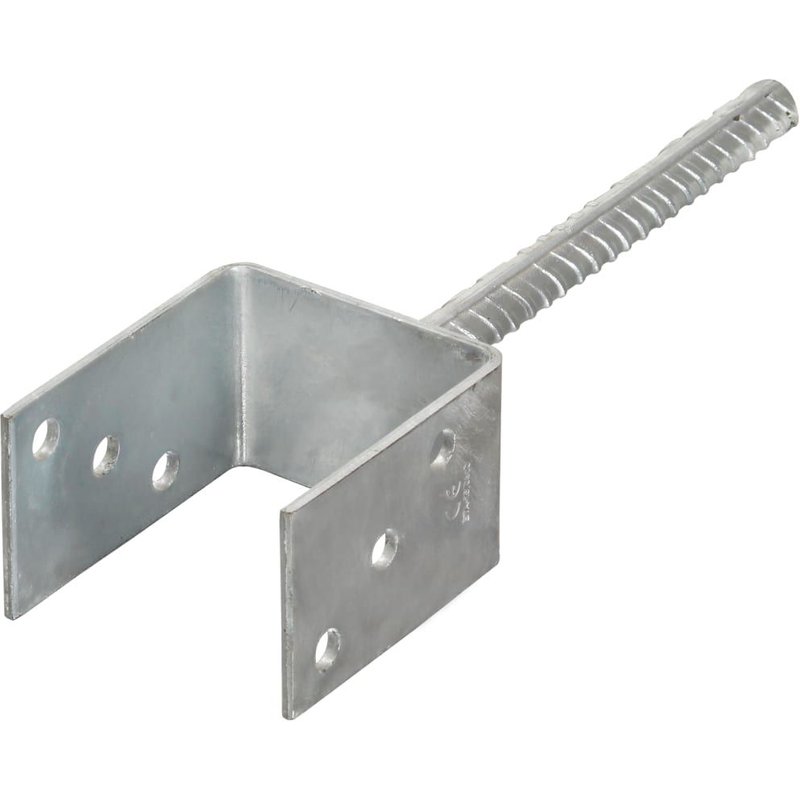 Piquets de clôture 6 pcs Argenté 8x6x30 cm Acier galvanisé