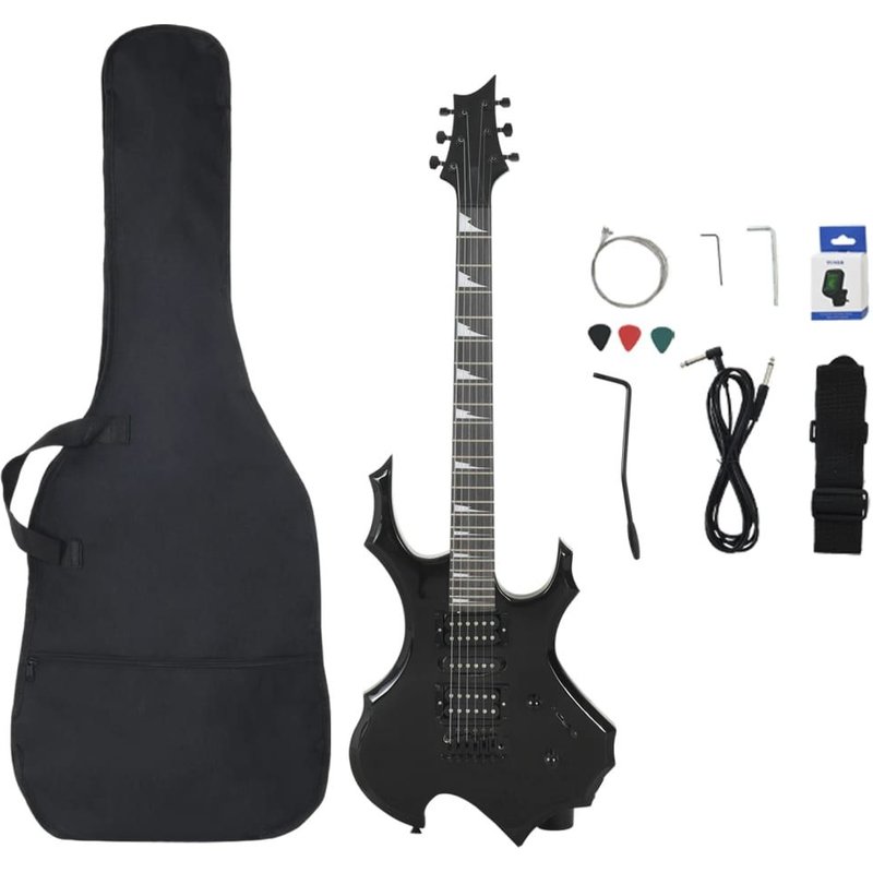 Guitare Électrique Pour Débutants Avec Sac Noir 4/4 39