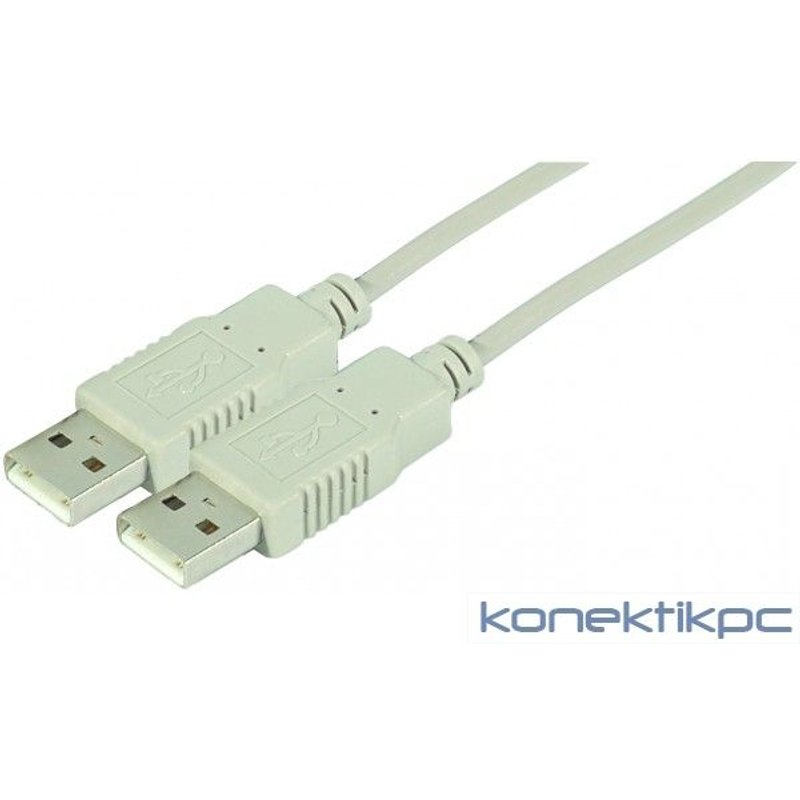 Cordon USB 2.0 type A M/M - 1.00 m