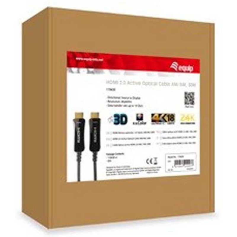 equip cable video m m hdmi 2.0 4k 50 m