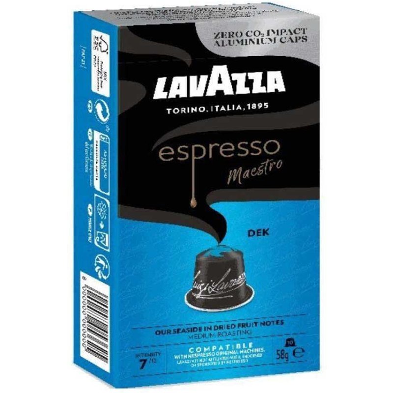 lavazza gelules espresso maestro dek 10 unites