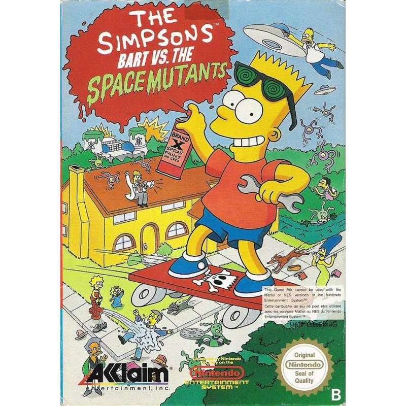The Simpsons - Bart Vs. The Space Mutants Nes Nintendo NES