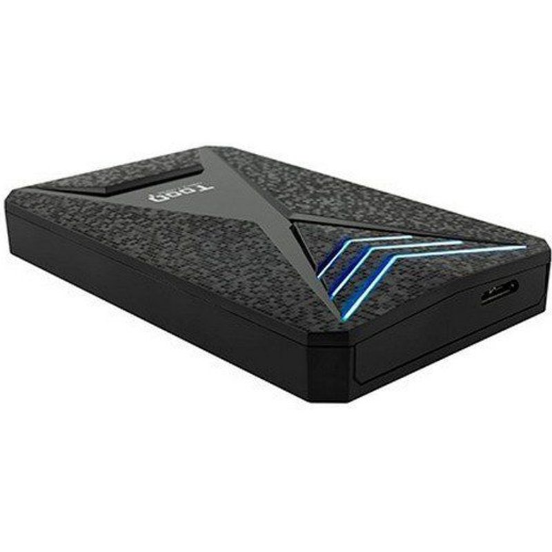 tooq boitier de disque dur externe 2.5 usb 3.1 gaming led