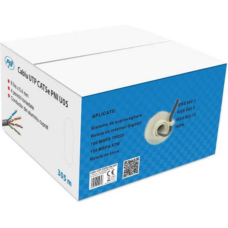 pni rj 45 utp cat5e 305 m cable utp cat5e 305 m