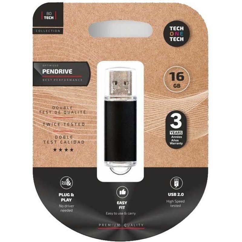 tech one tech cle usb basic 2.0 16 gb