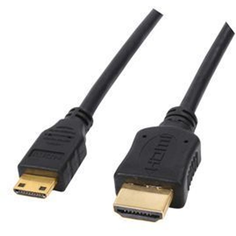 Cable avec fiche HDMI 1.3 male ET fiche HDMI mini Type C male 5 m