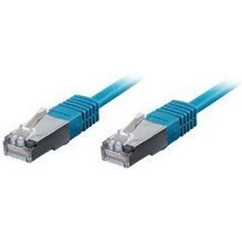 equip - Cordon de raccordement - RJ-45 (M) pour RJ-45 (M) - 7.5 m - SFTP - CAT 6 - sans halogène, moulé, bloqué - bleu