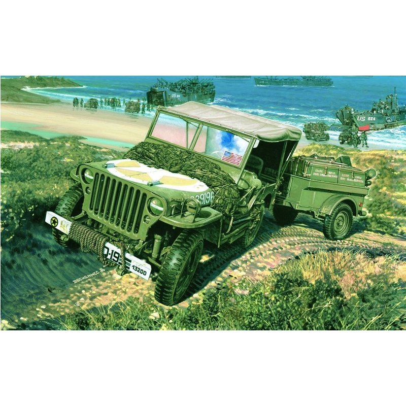 Maped Heller Joustra Us 1/4 Ton Truck & Trailer-Maped-Heller-Joustra