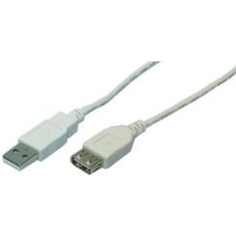 LogiLink 3m USB 2.0 câble USB USB A Gris