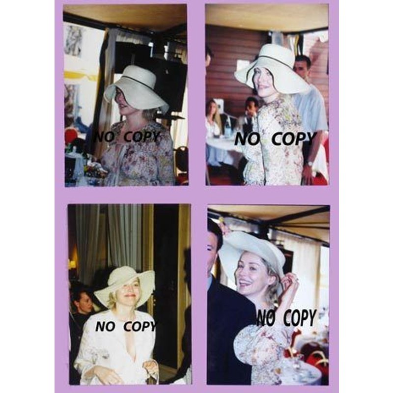 Photo Sharon Stone - Lot De 4 Photos Format 10x15cm - Festival De Cannes - French Riviera