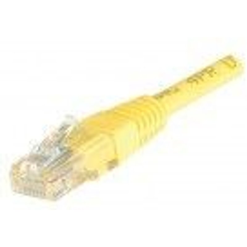 Cordon RJ45 patch UTP CAT 5e Jaune - 7,50 m