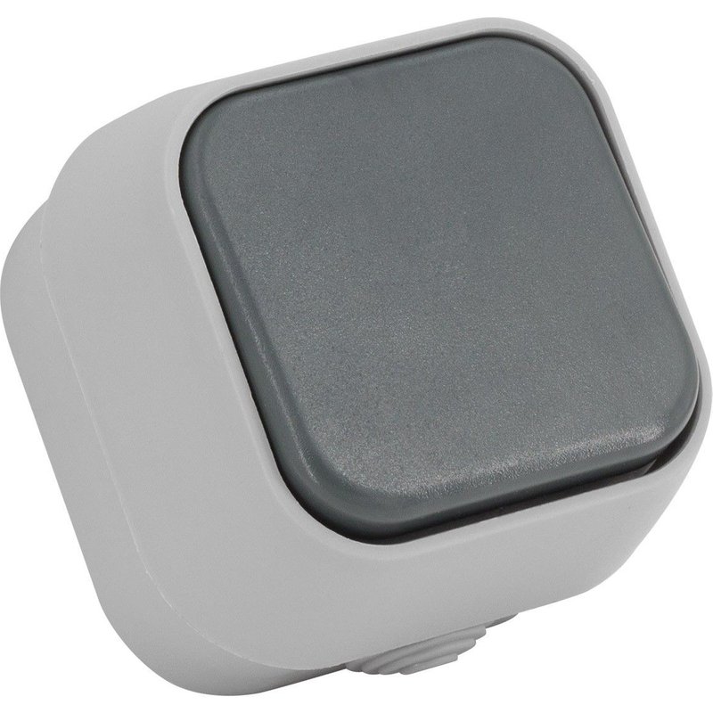 Interrupteur Simple IP54 Gris