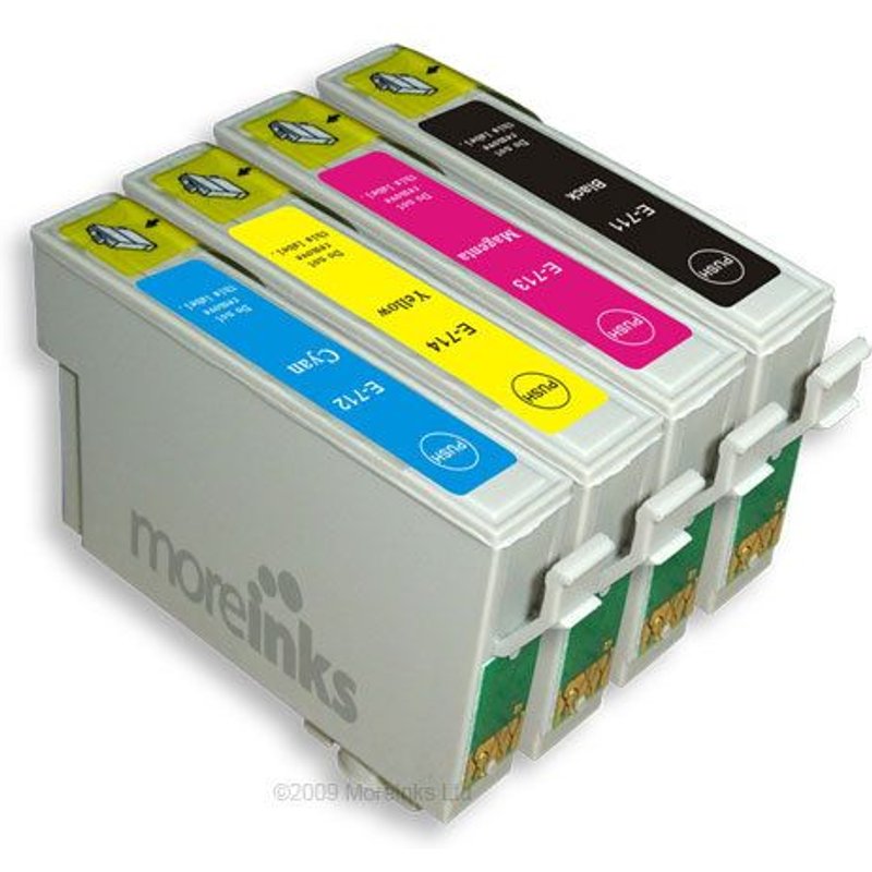 4x Haute Capacité Cartouches D'encre Compatibles - Avec Puce Pour Remplacer T0896 - Cyan / Magenta / Yellow / Black