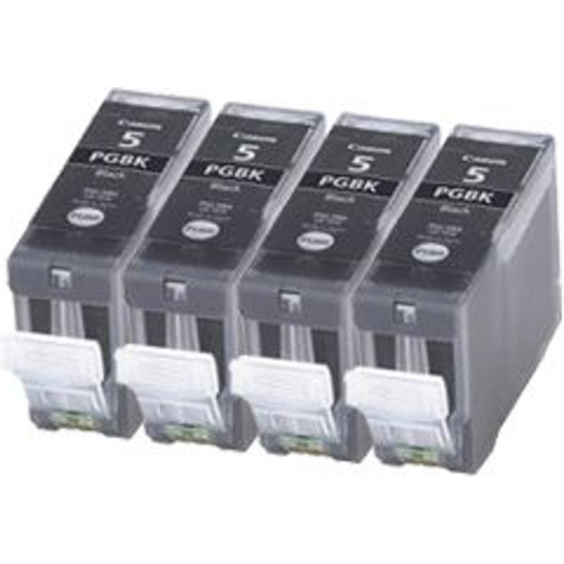 4x Cartouches D'encre Compatibles - Avec Puce - Black Pour Canon/Pixma Ip4300 Ip5200r Mp530 Mp600r Mp800 Mp810 Ip4200 Ip4500 Ip5100 Ip5200 Ip5300 Mp500 Mp600 Mp610 Mp830