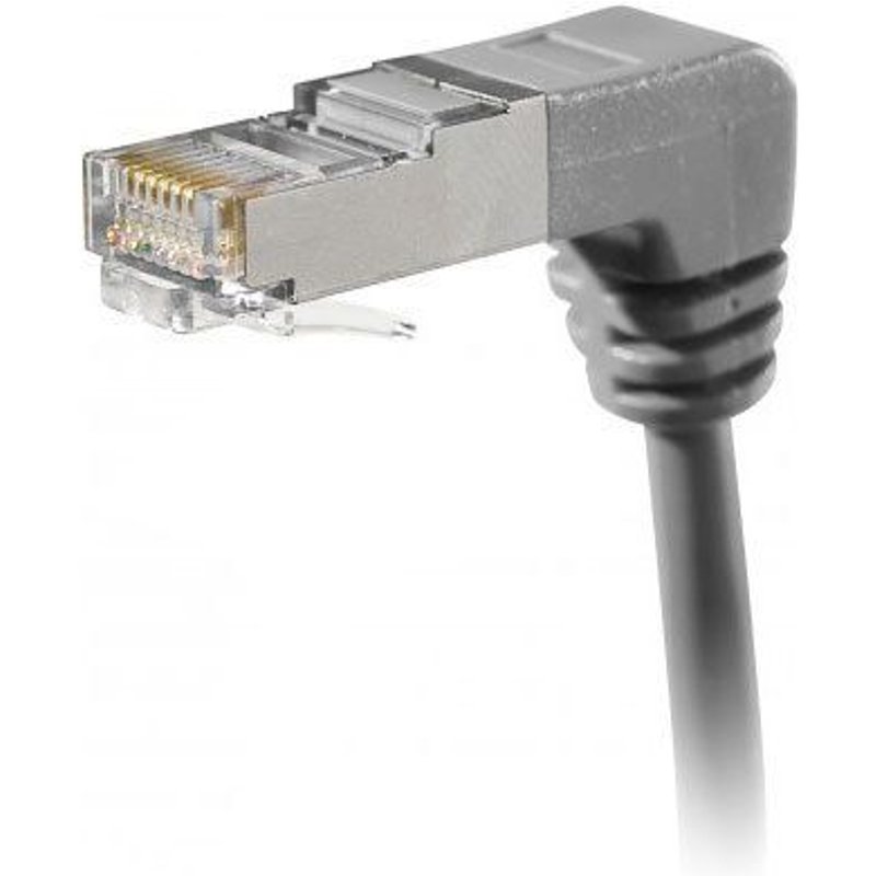 Cordon Rj45 Coude Bas Cat.5e Ftp 1m (Gris)