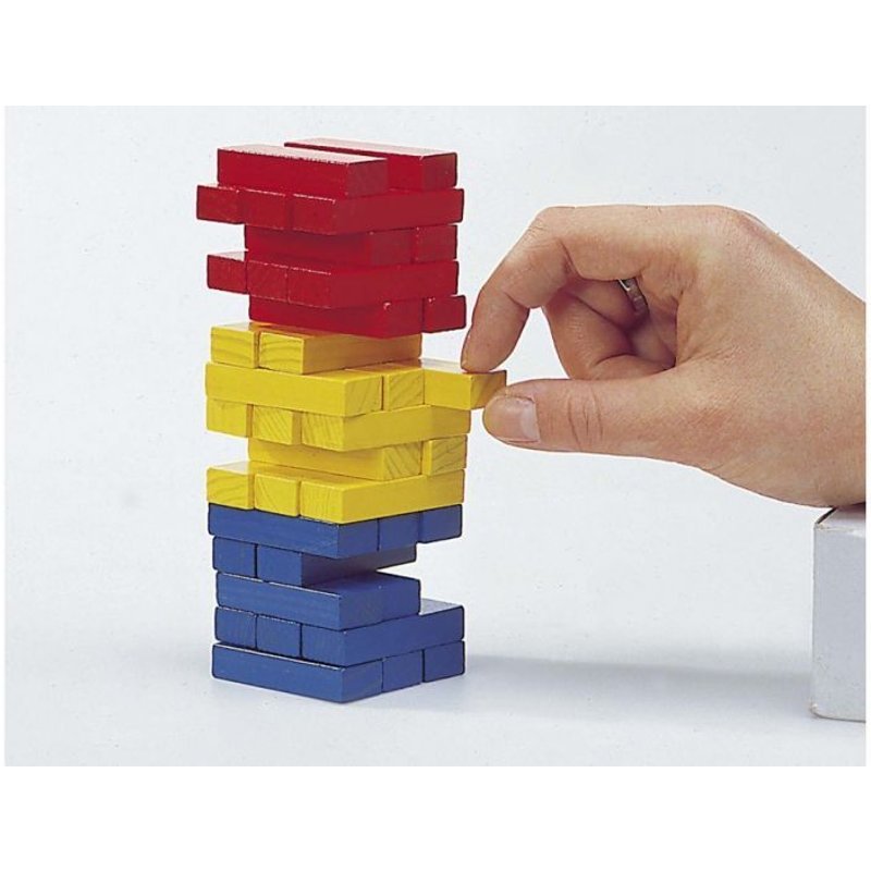 Jeu D'équilibre En Bois : La Tour Infernale En Couleur !