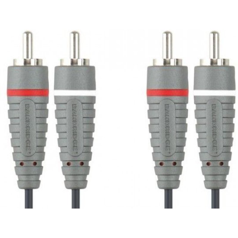 Bandridge Blue - Câble audio - RCA mâle pour RCA mâle - 10 m - blindé