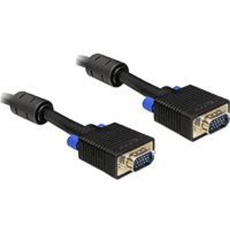 DeLOCK 2m VGA Câble VGA VGA (D-Sub) Noir