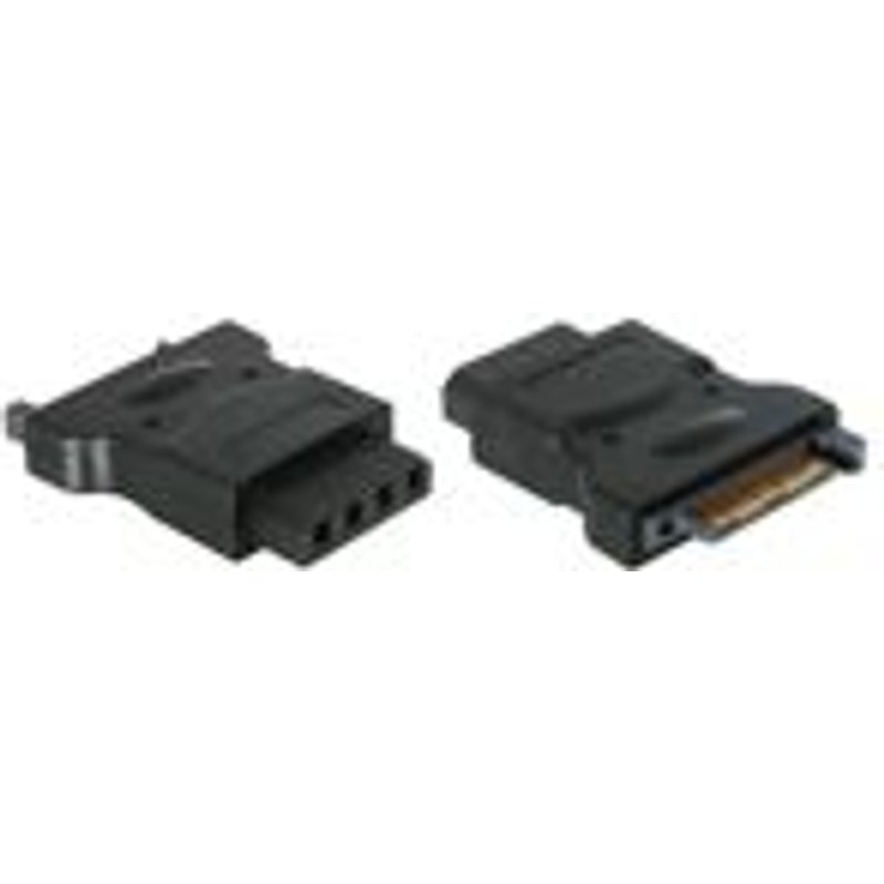 DeLOCK Adapter Power - IDE drive > 4 Pin SATA 15 p IDE 4p Noir