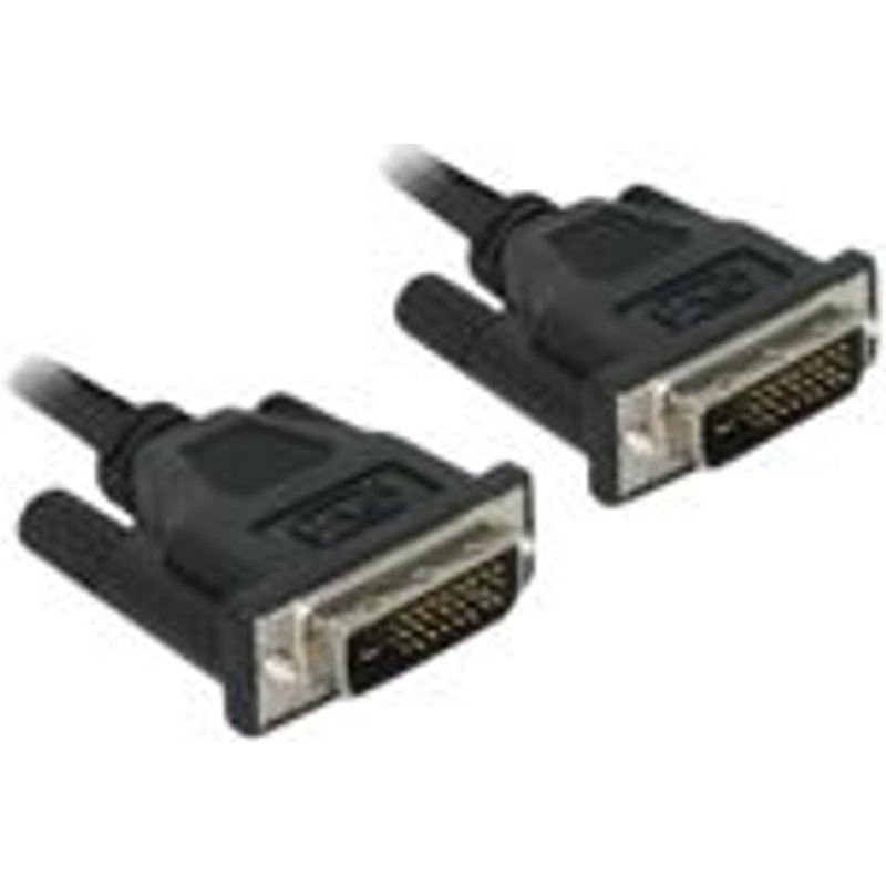DeLOCK DVI 24+1 Cable 0.5m male/male câble DVI 0,5 m DVI-D Noir