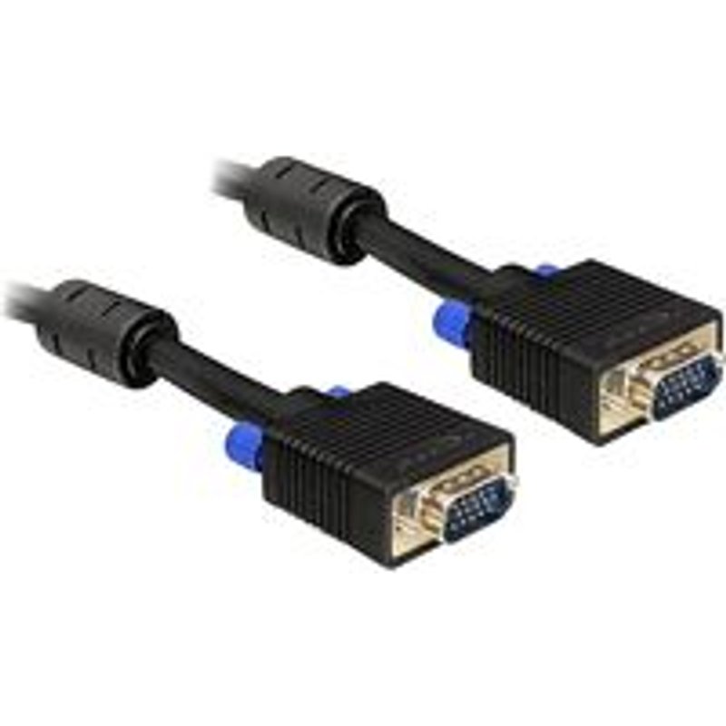 DeLOCK 15m VGA Câble VGA VGA (D-Sub) Noir
