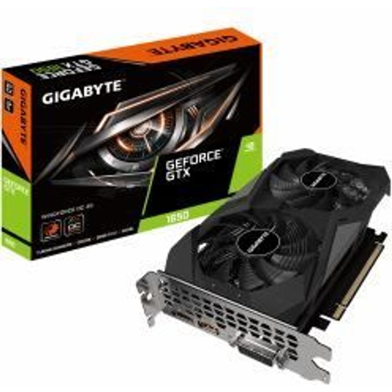 Gigabyte GeForce GTX 1650 D6 WINDFORCE OC 4G - OC Edition - carte graphique - GF GTX 1650 - 4 Go GDDR6 - PCIe 3.0 x16 - DVI, HDMI, DisplayPort