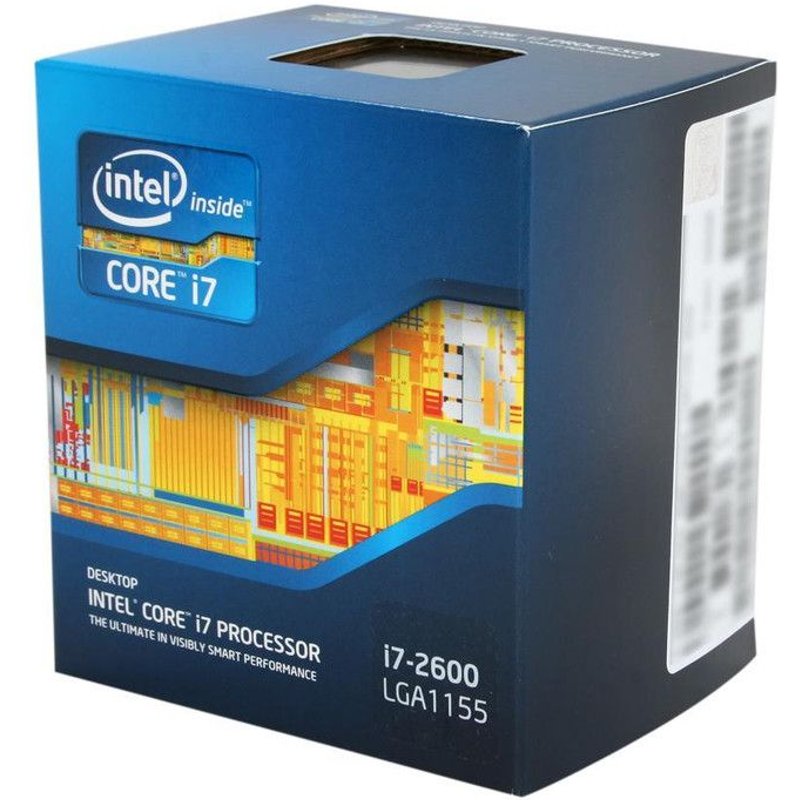 Intel Core i7-2600 - Core i7 2e generation Sandy Bridge Quad-Core 3,4 GHz (3,8 GHz Turbo Boost) LGA 1155 95 W Processeur Intel HD Graphics 2000 pour ordinateur de bureau
