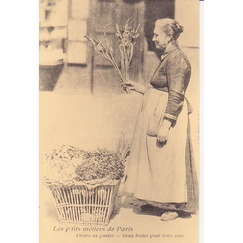 Fleurs Au Panier - Deux Bottes Pour Trois Sous - Réédition D'une Cpa - 1er Choix - Ref 060468