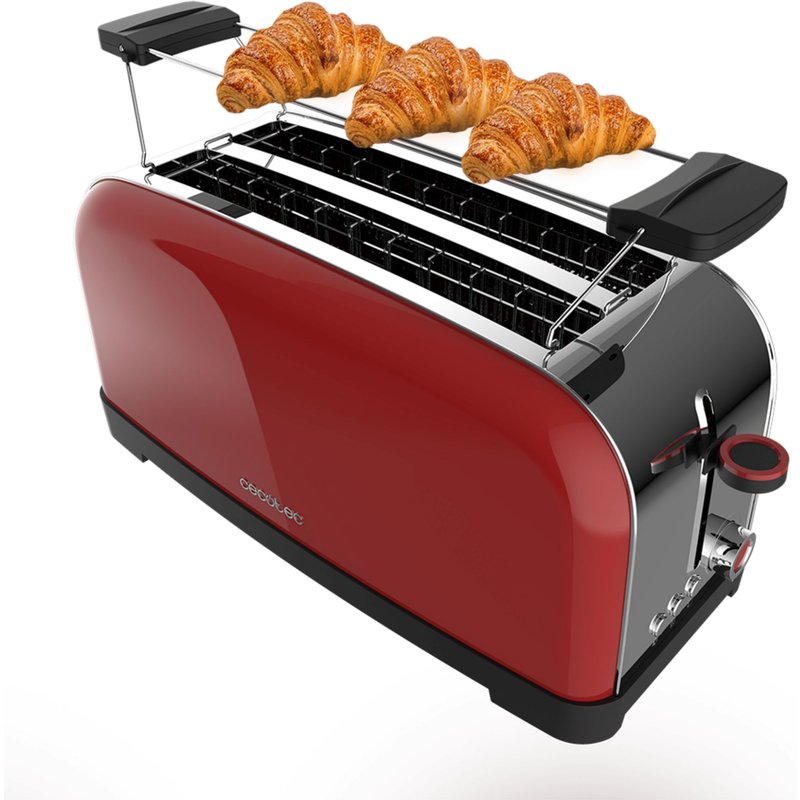 Grille-pain vertical Toastin' time 1500 Red Cecotec