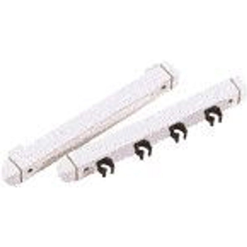 Porte-queues Mural à clip 4 Queue Blanc