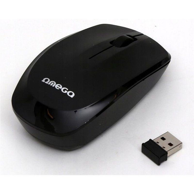 Souris sans fil noire Omega OM229B