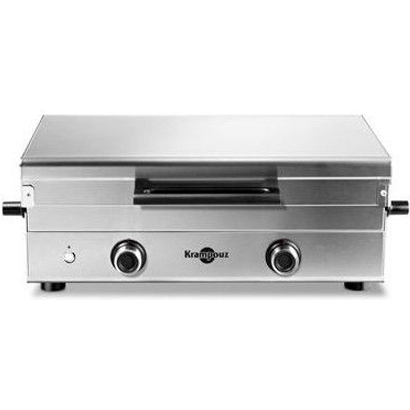 PLANCHA GAZ KRAMPOUZ CLUB DOUBLE PFCB2MA KR 4000 W INOX