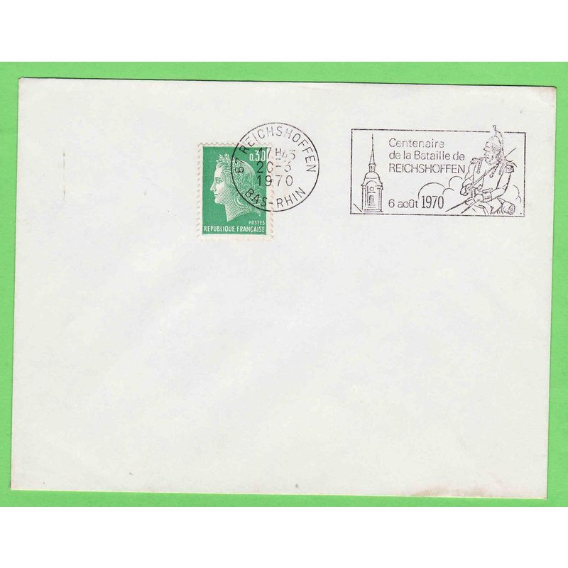 Belle Flamme Postale Centenaire De La Bataille De Reichshouffen - 1970