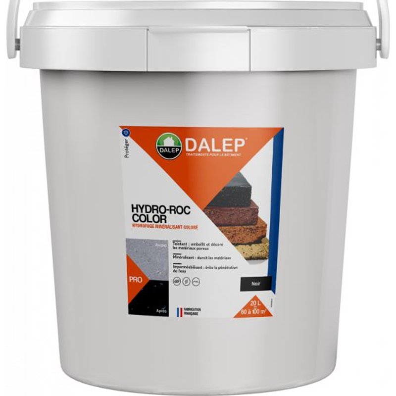 Hydrofuge minéralisant support durcit 20 L noir Hydro Roc DALEP