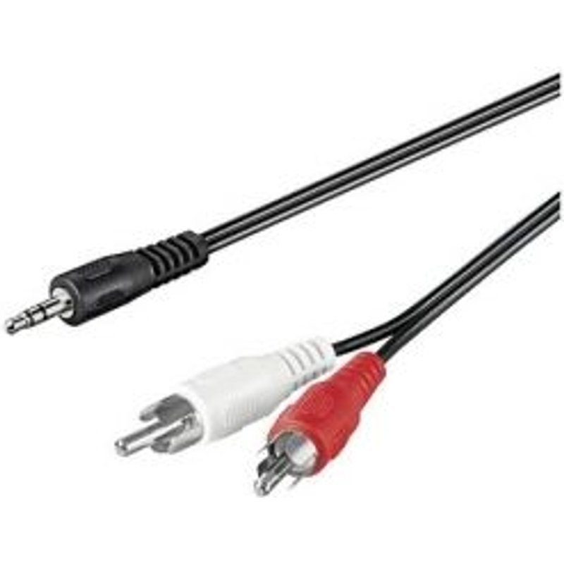 Câble audio stéréo Rca mâle vers Jack 3.5mm stéréo mâle, 15m cd50780