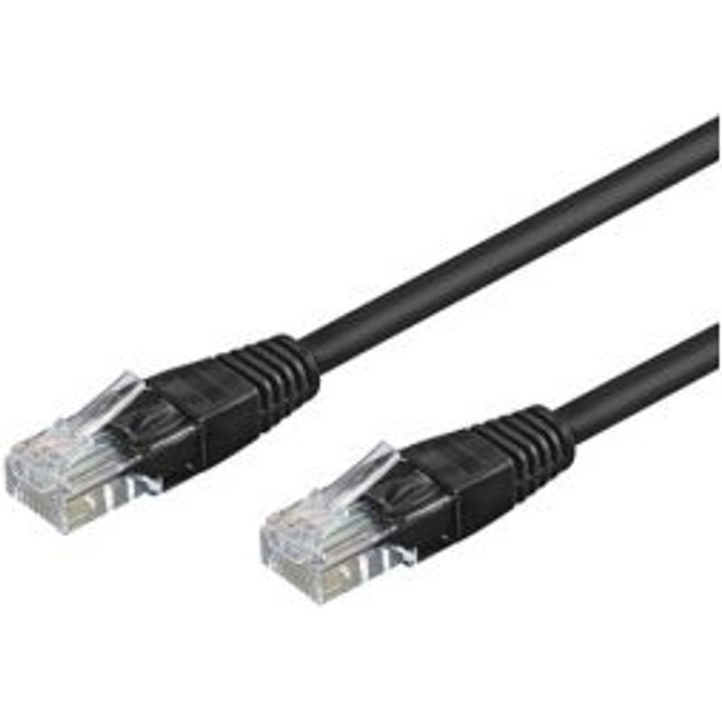 Câble réseau, Ethernet/Lan catégorie 6 UTP, noir, 20m cd68681