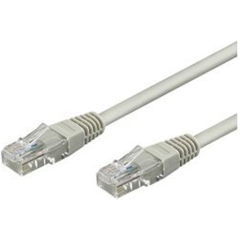 goobay - Câble réseau - RJ-45 (M) pour RJ-45 (M) - 5 m - UTP - CAT 6 - moulé - gris