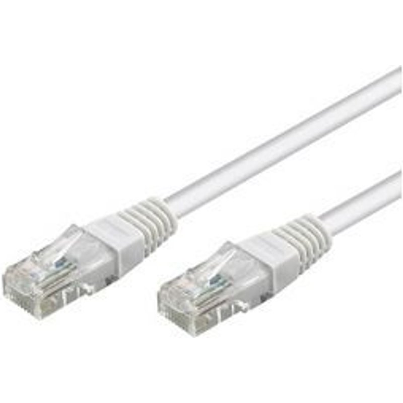 Câble réseau, Ethernet/Lan catégorie 6 UTP, blanc, 1m cd68633