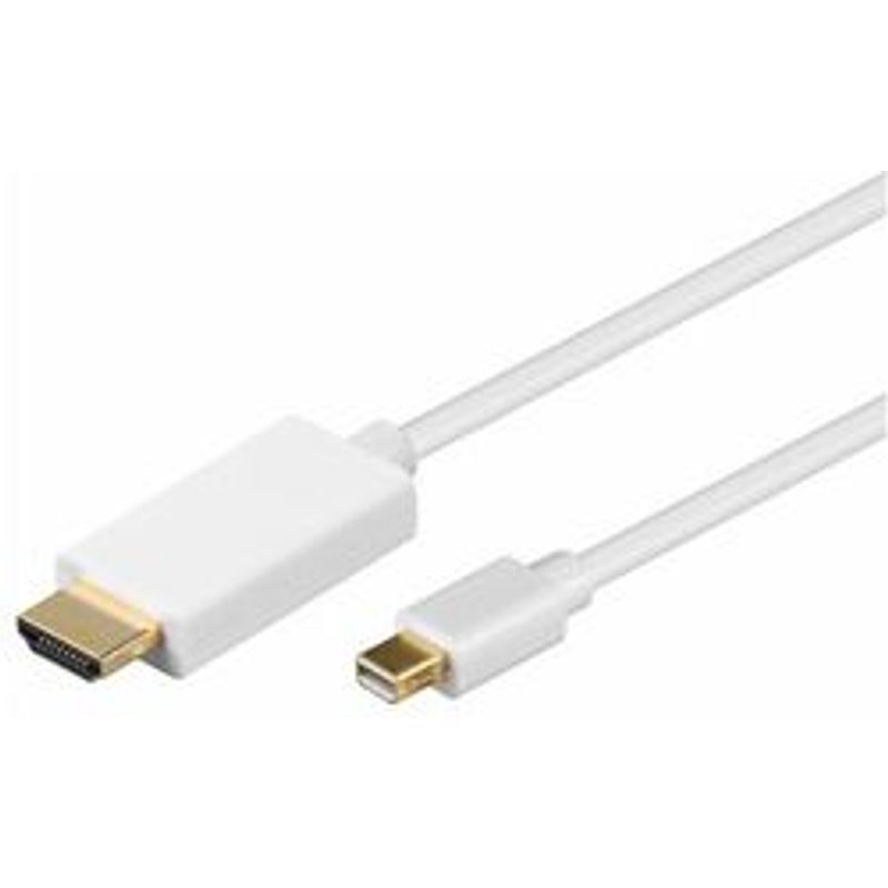 Goobay 1m Mini DisplayPort / HDMI Cable Blanc