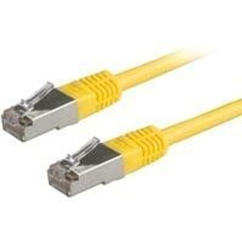 Roline - Cordon de raccordement - RJ-45 (M) pour RJ-45 (M) - 2 m - SFTP - CAT 6 - jaune