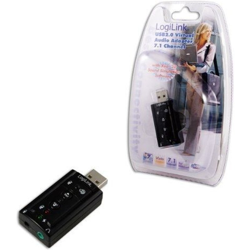 LogiLink USB Soundcard with Virtual 7.1 Soundeffects - Carte son - USB 2.0