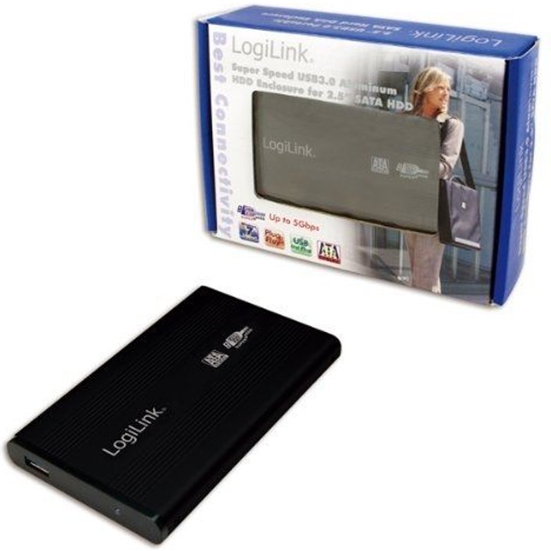 LogiLink Boitier aluminium USB 3.0 pr disques durs SATA 2,5