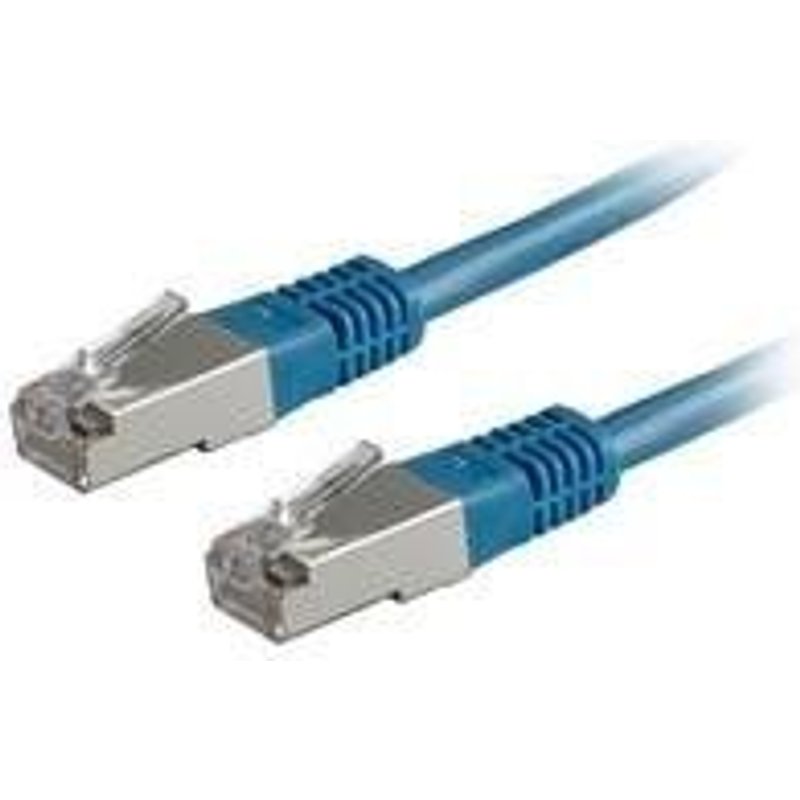 Roline - Cordon de raccordement - RJ-45 (M) pour RJ-45 (M) - 15 m - SFTP - CAT 6e - bleu