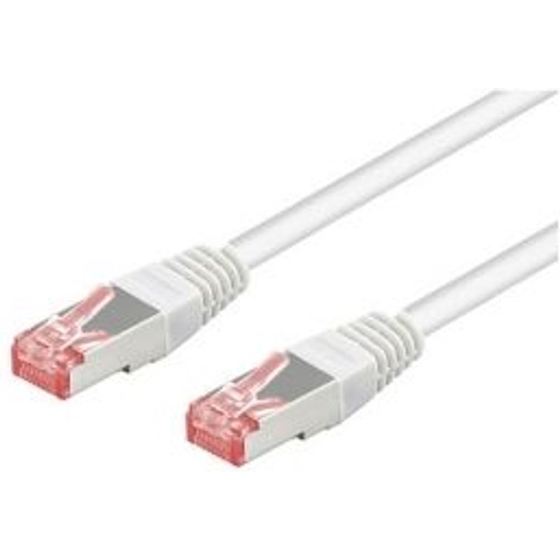 goobay - Câble réseau - RJ-45 (M) pour RJ-45 (M) - 20 m - SFTP - CAT 6 - moulé - blanc