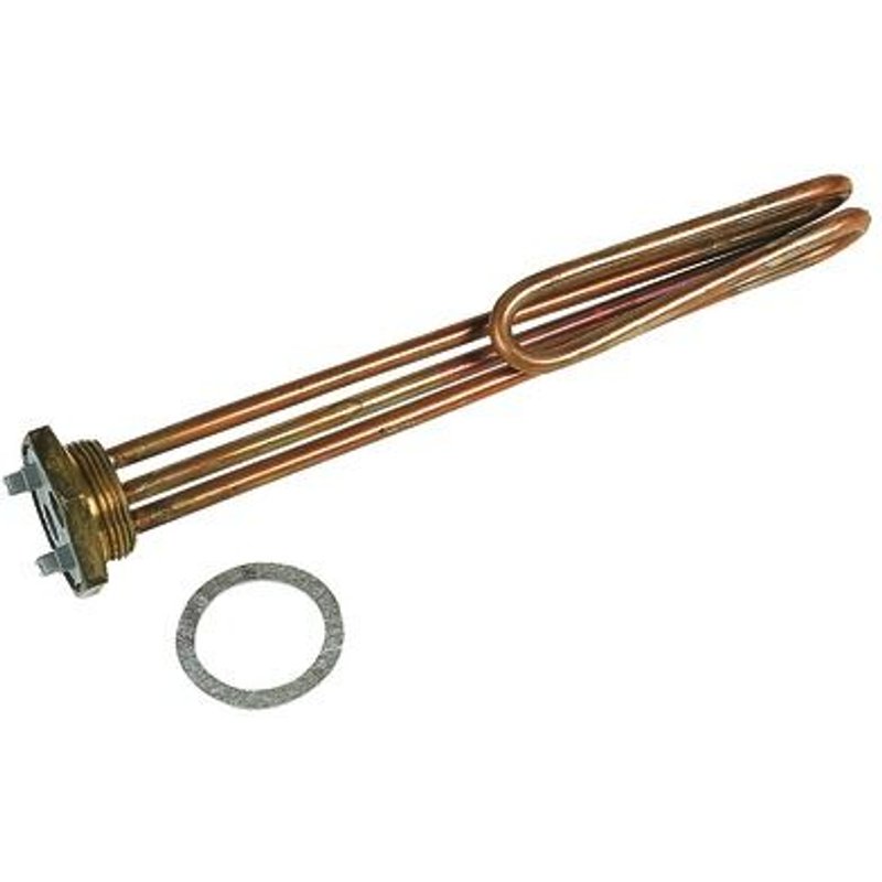 Résistance blindée thermo-plongeur droite unipolaire filetée 230 mm