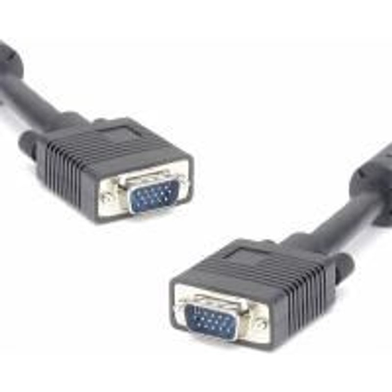 Cordon VGA HD15 M M 2 ferrites 5m
