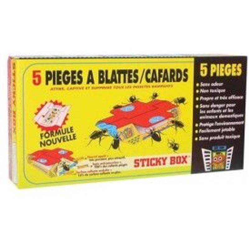 Pièges à cafards - lot de 5